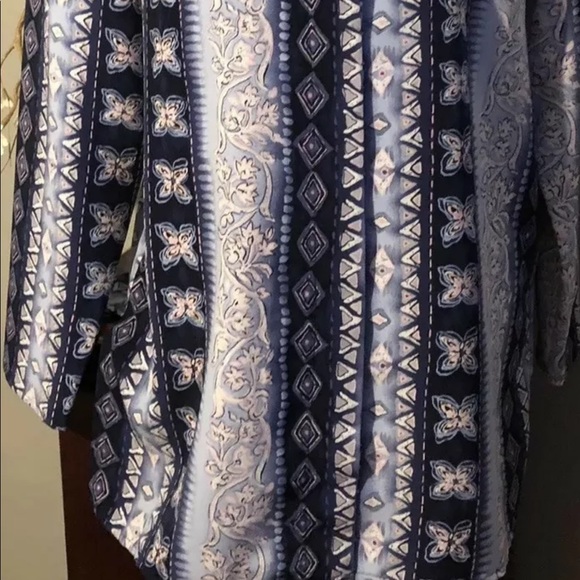 Graver Studio Blue w/ Multicolored Tunic Size Medium - Picture 6 of 7